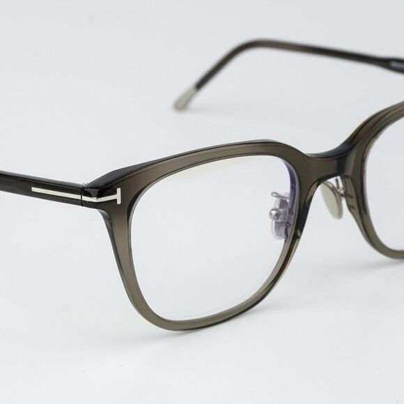 Tom Ford Women Eyeglasses Grey Blue Block Square FT5776-D-B/O 020 BRAND NEW